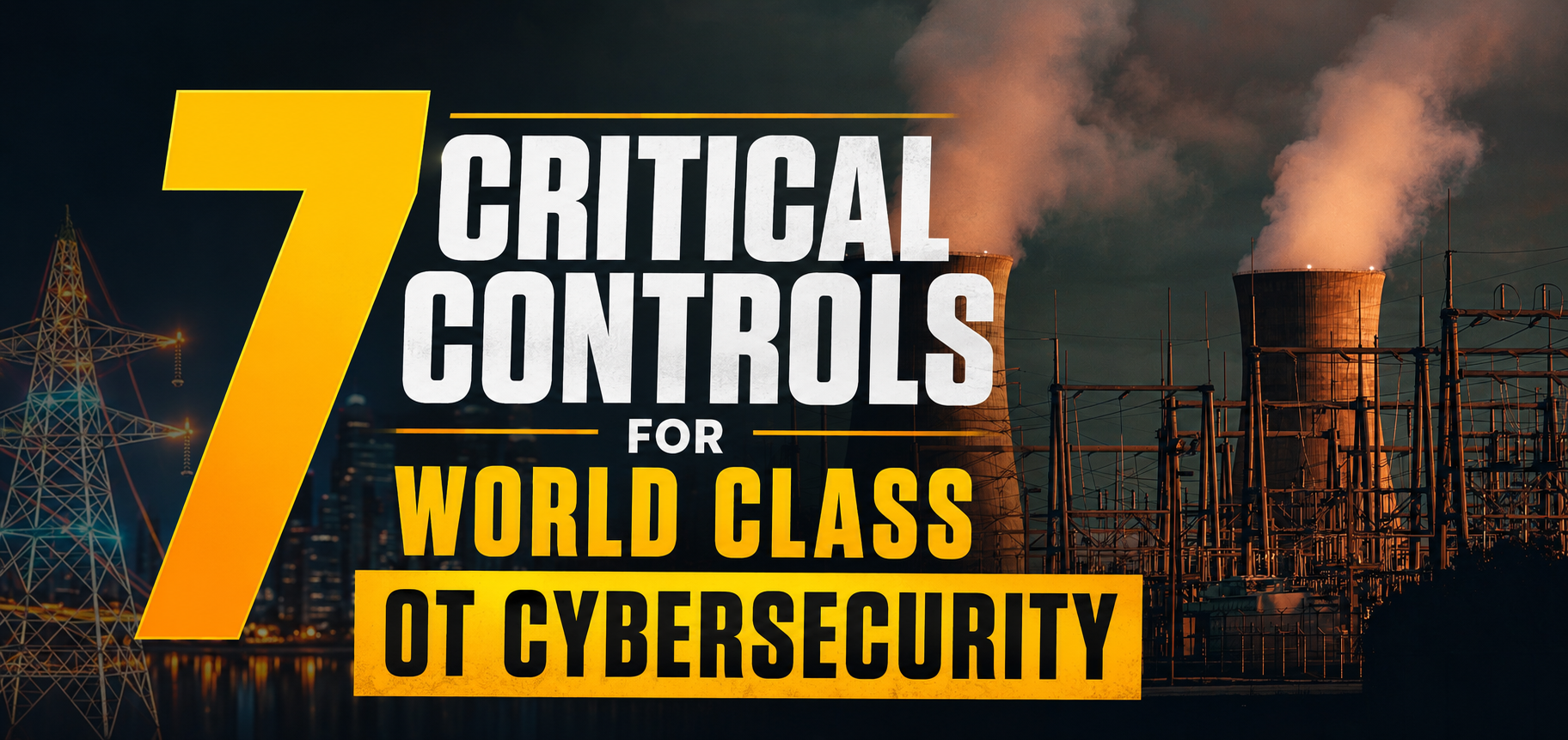 7 Critical Controls For World Class OT Cybersecurity. How and why O.T. is different. How to protect ?