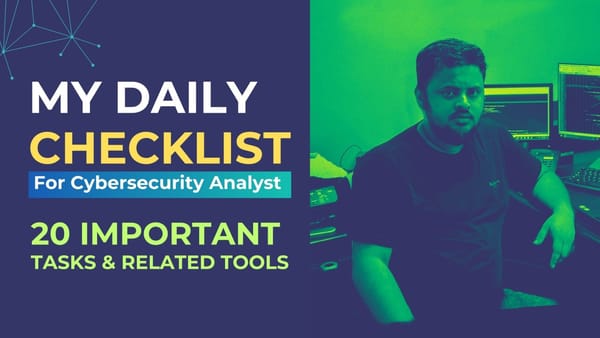 Cybersecurity Checklist - May used as an Operational Guide